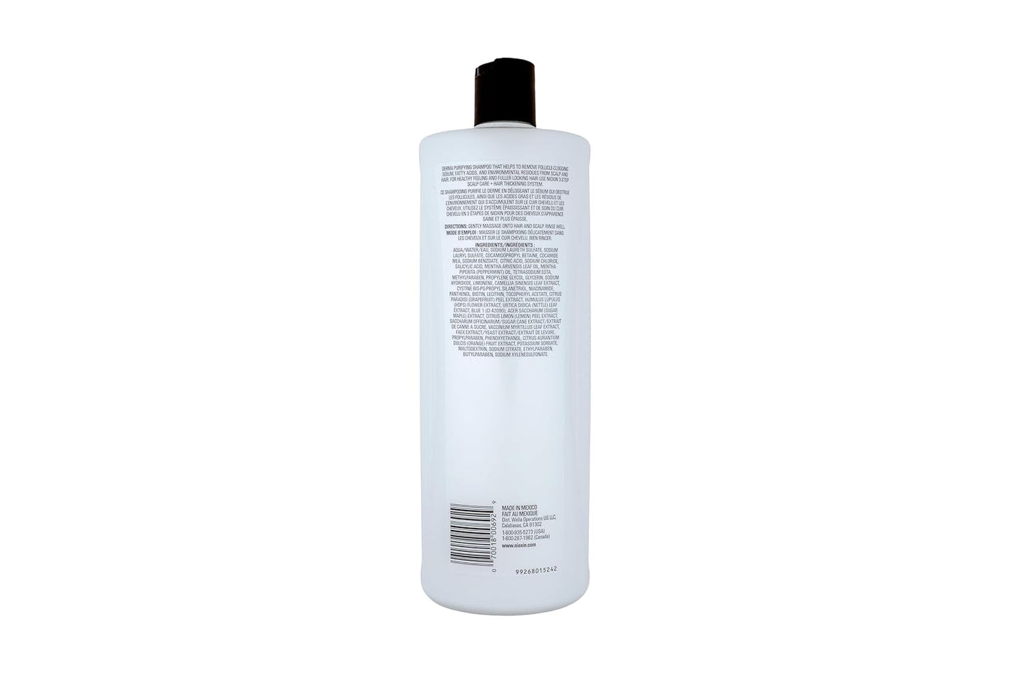 Nioxin Scalp and Hair Thickening System 1 Shampoo with Biotin 33.8 fl oz