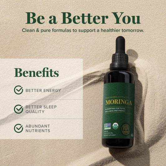 Global Healing Moringa Oleifera Liquid Extract Vegan 2 fl oz