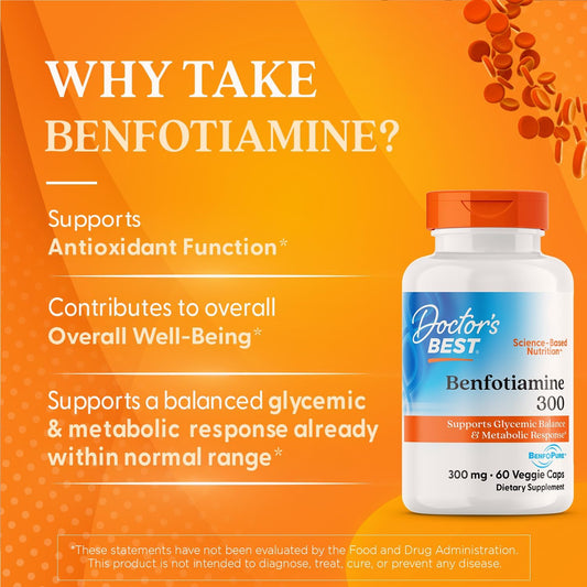 Doctor’s Best Benfotiamine (60 Count)