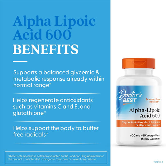 Doctor’s Best Alpha Lipoic Acid (60 Count)