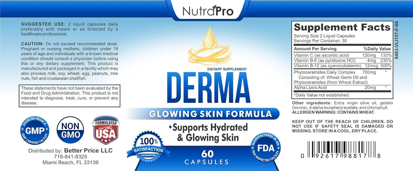 Dermal Repair Complex with Phytoceramides & Alpha Lipoic Acid 60 Liquid Capsules
