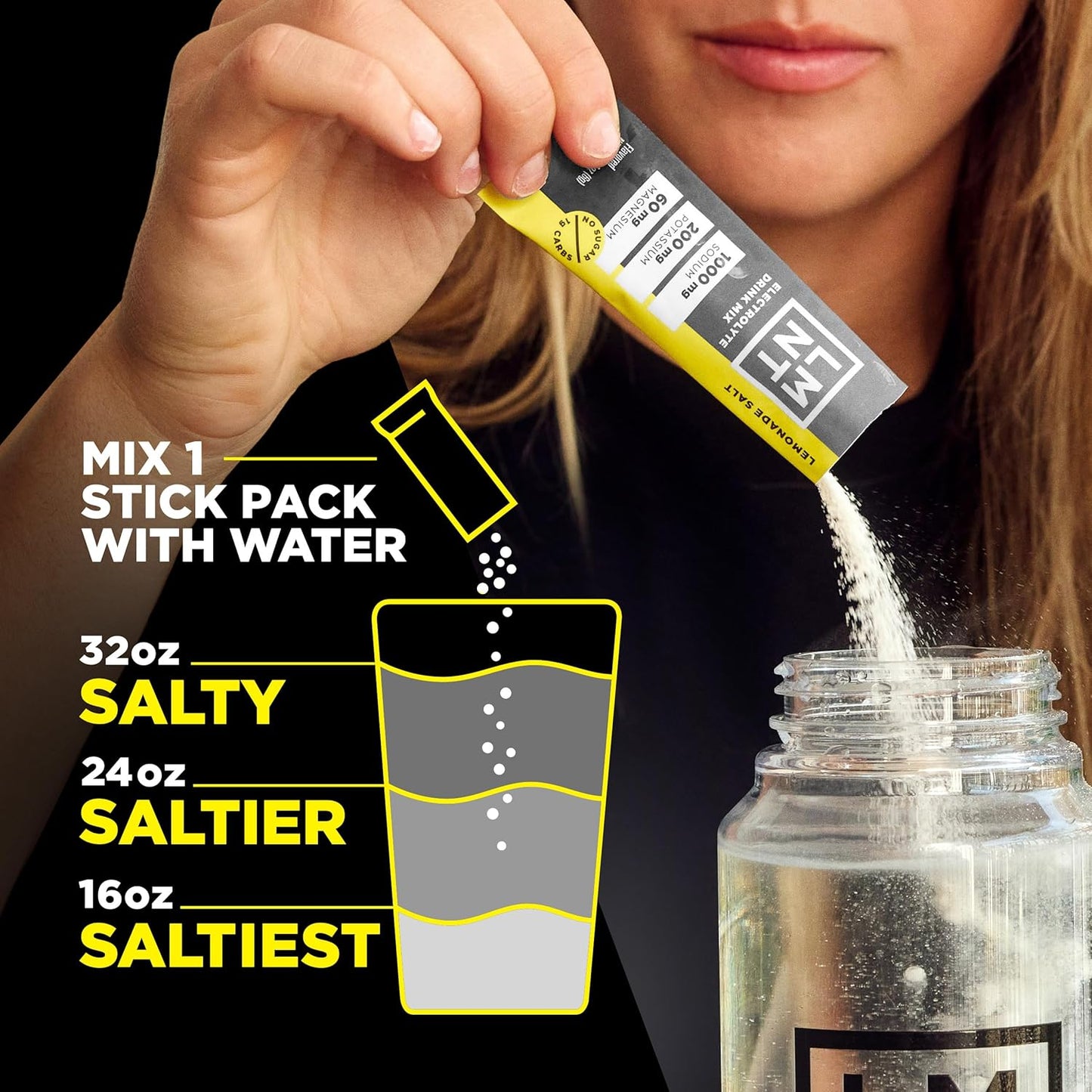 LMNT Zero Sugar Electrolytes Lemonade Drink Mix 18 Count