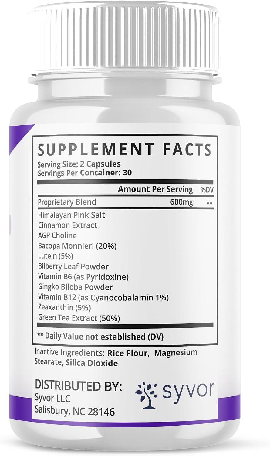 NervoLyn Supplement Capsules with Vitamins 180 Capsules (3 Pack)