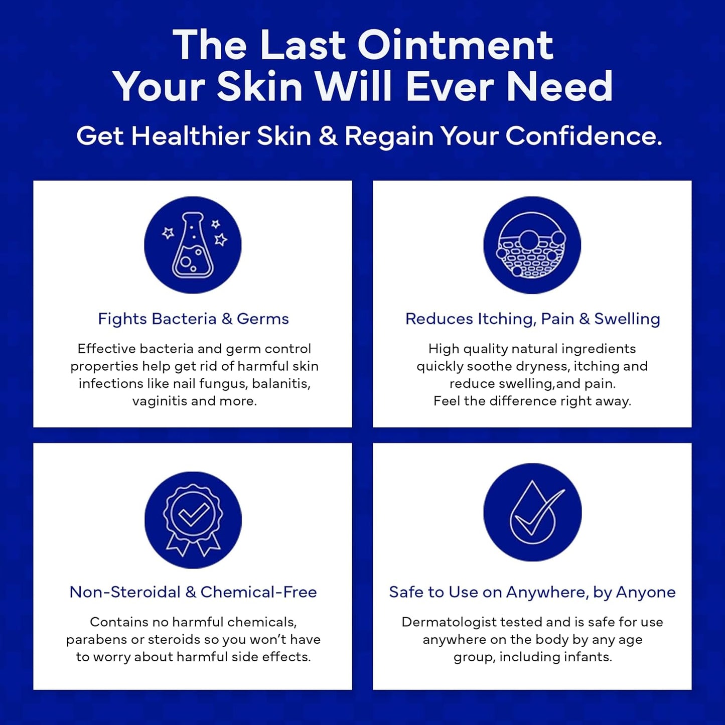 emuaid Ointment for Eczema & Psoriasis Relief – Reduces Itching, Pain & Swelling, Steroid-Free, 2oz