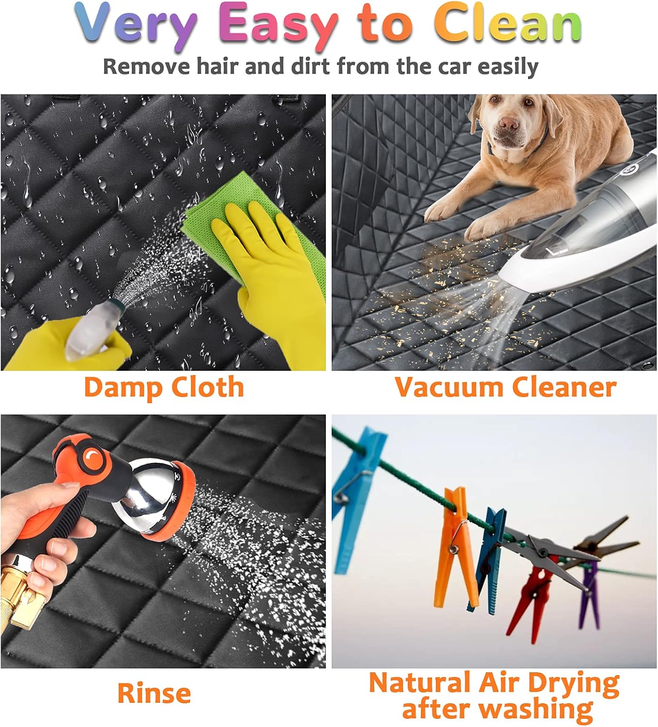 URPOWER Dog Car Seat Cover Waterproof Heavy Duty Hammock for Cars, Trucks & SUVs