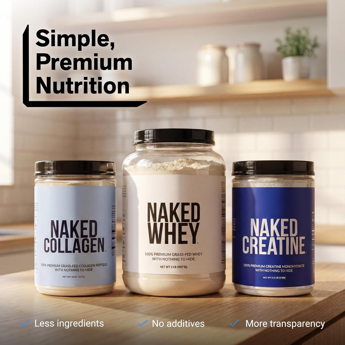 NAKED Pure Micronized Creatine Monohydrate Powder Unflavored 500 g 100 Servings