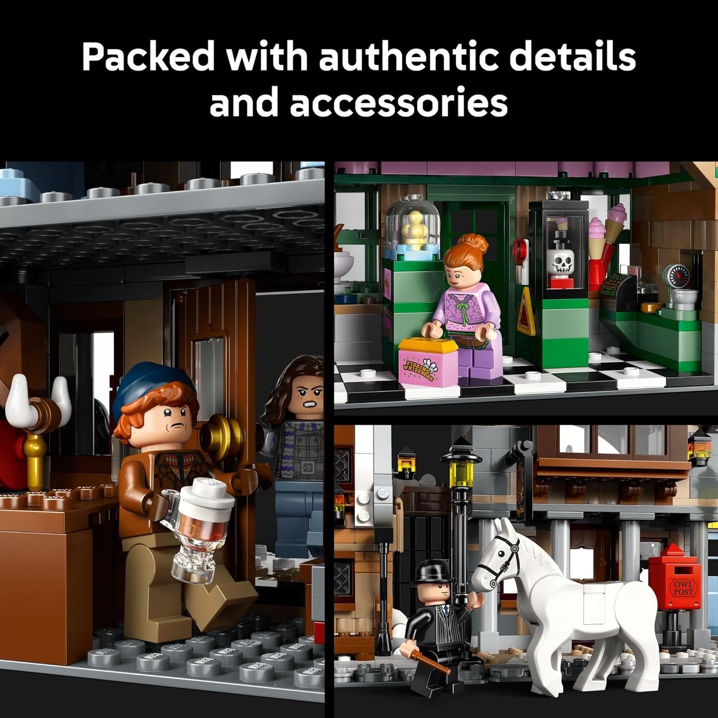LEGO Harry Potter Hogsmeade Village Collectors' Edition – 18+ Building Set with 12 Minifigures, Gift for Fans – 76457