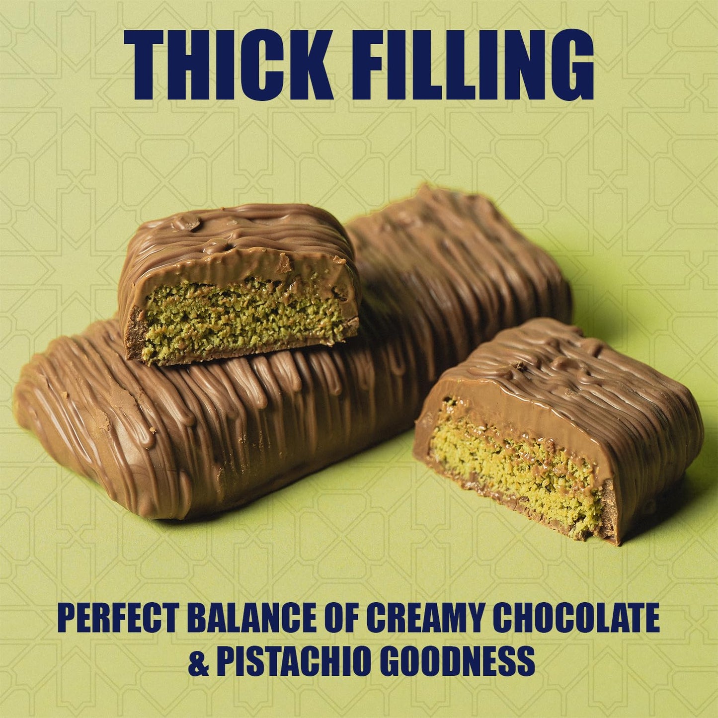 Lovetta Dubai Chocolate Bar Pistachio Knafeh – Luxury Milk Chocolate with Pistachio Cream & Kataifi Filling, 1 Pack