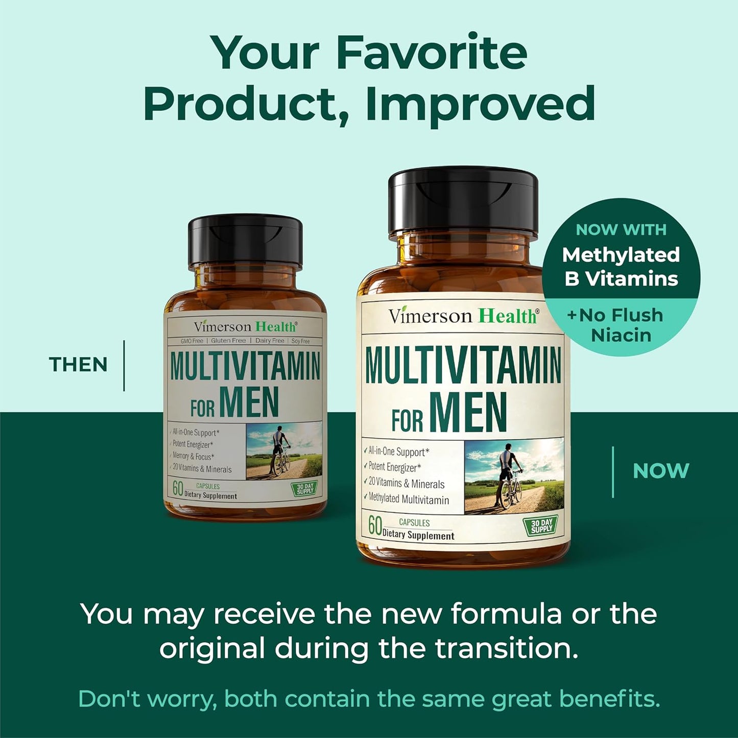 Men’s Methylated Multivitamin Chelated Minerals Energy Focus 60 Capsules