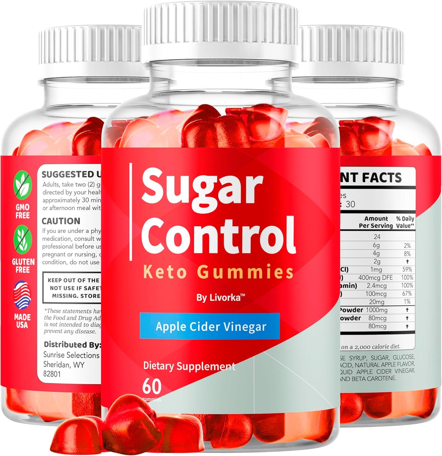 SugarControl Keto Gummies Dietary Supplement 120 Count 2 Pack