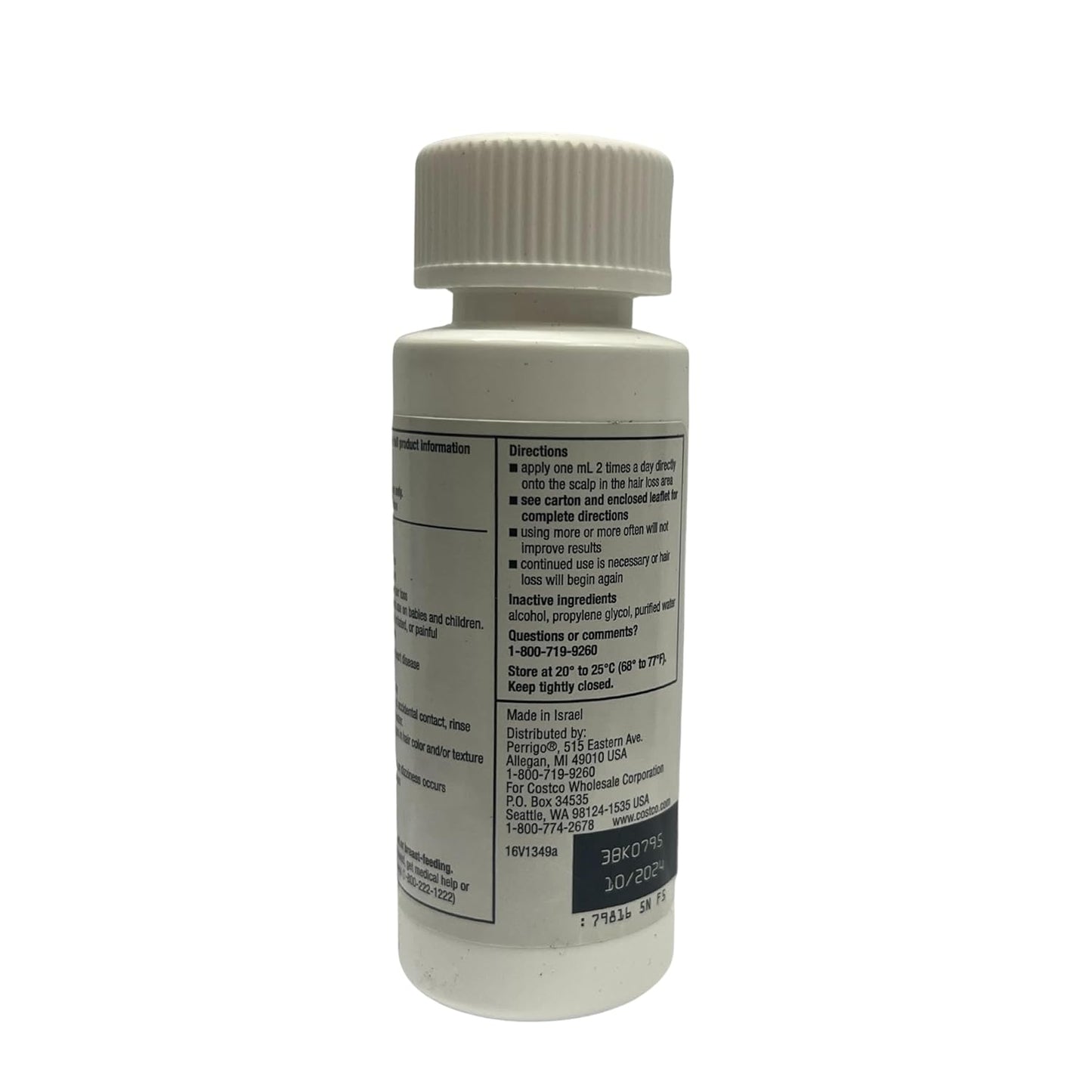 Kirkland Signature Minoxidil 5% Topical Solution for Men 1 Month Supply