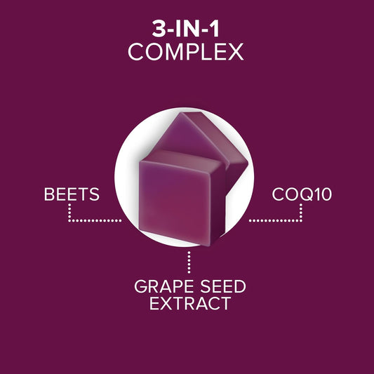 Qunol Beets Chews with CoQ10 & Grape Seed Extract – 90 Chews