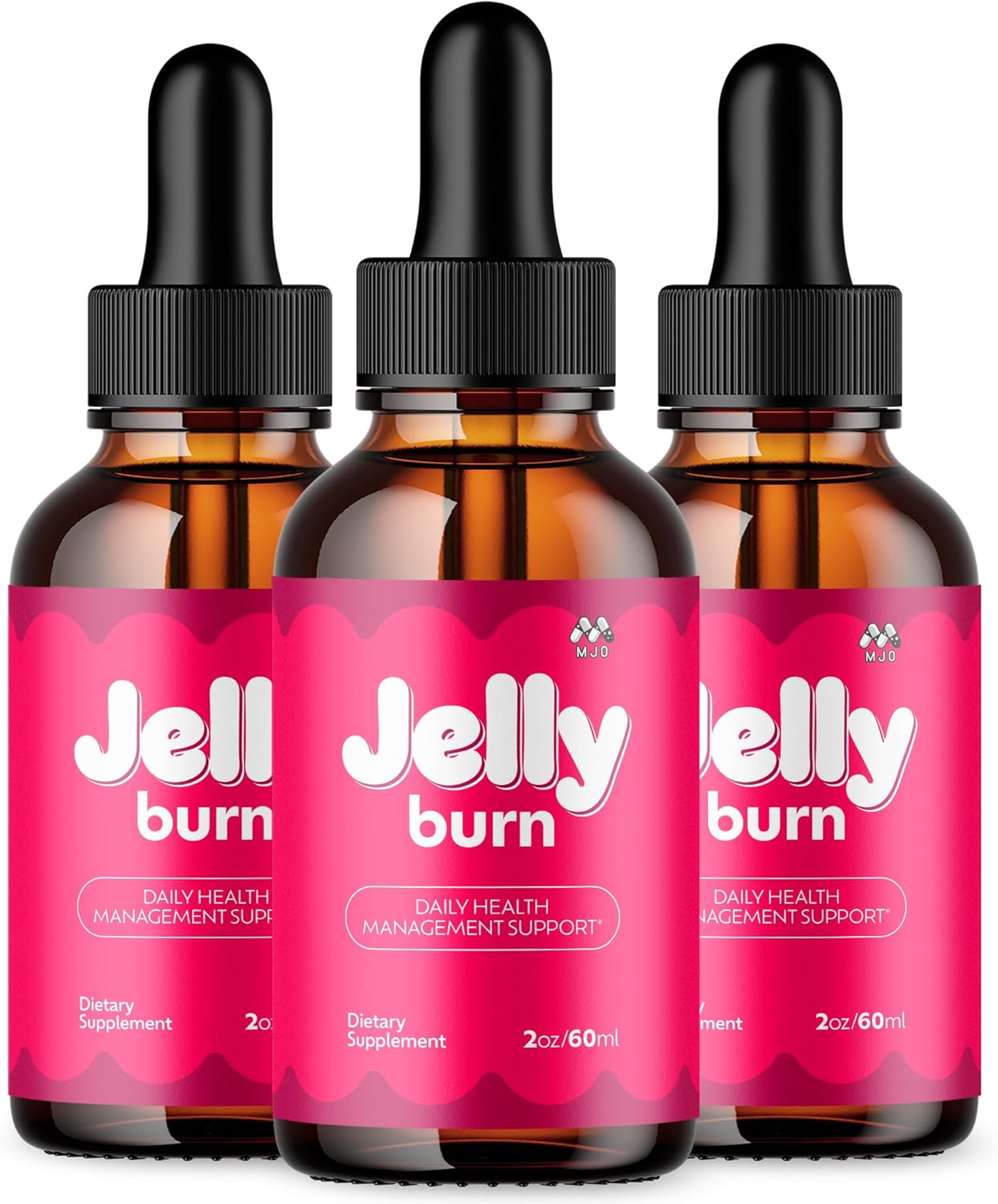 Jelly Burn Liquid Drops Supplement – 3 Pack, 90 Servings