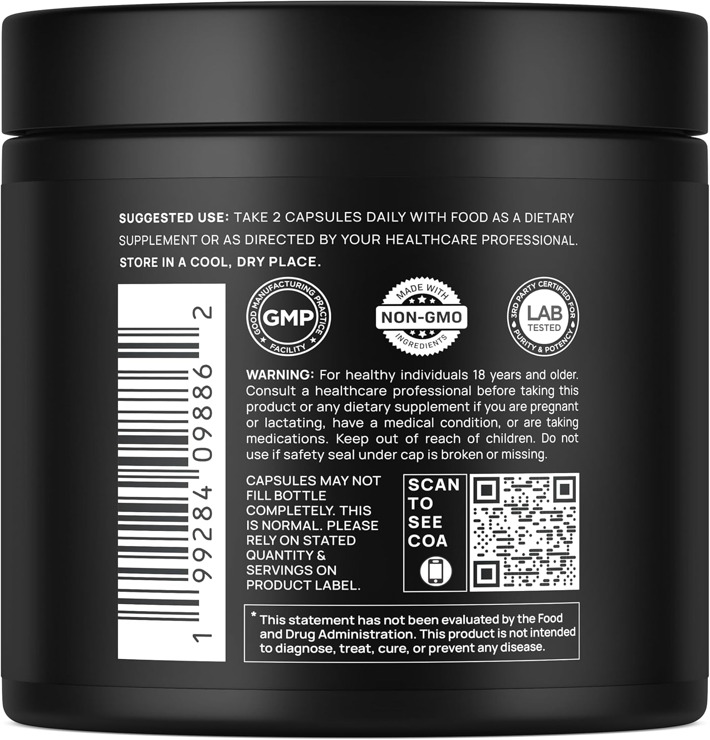 Black Shilajit 103,800mg 100x Strength with Ashwagandha & Tongkat Ali – 60% Fulvic Acid, Energy & Stamina Support, Capsules