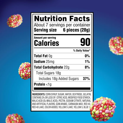NERDS Juicy Gummy Clusters Strawberry Punch Candy 7.2 oz Bag