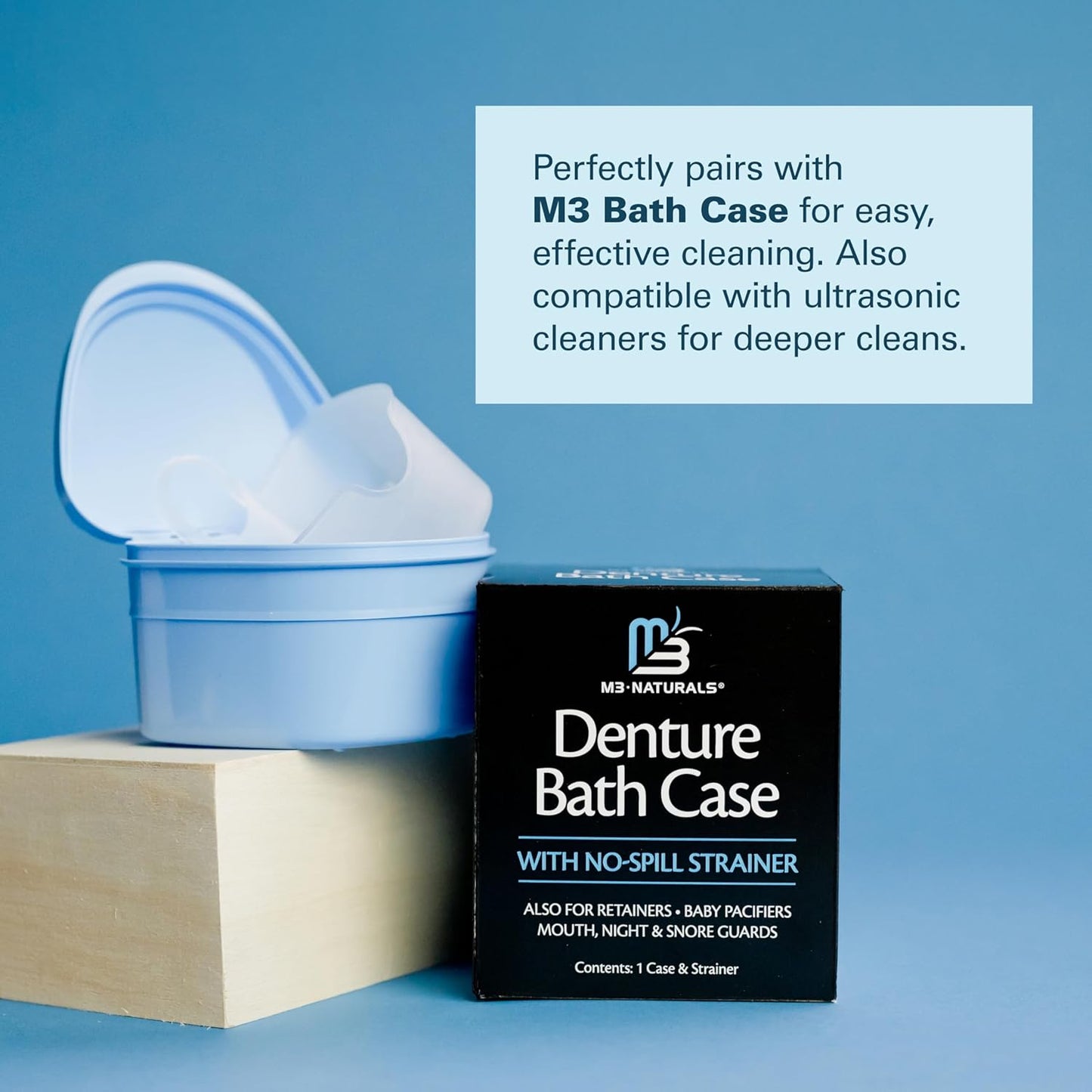 M3 Retainer Cleanser Tablets Mint Denture and Mouth Guard Cleaner 4 Month Supply
