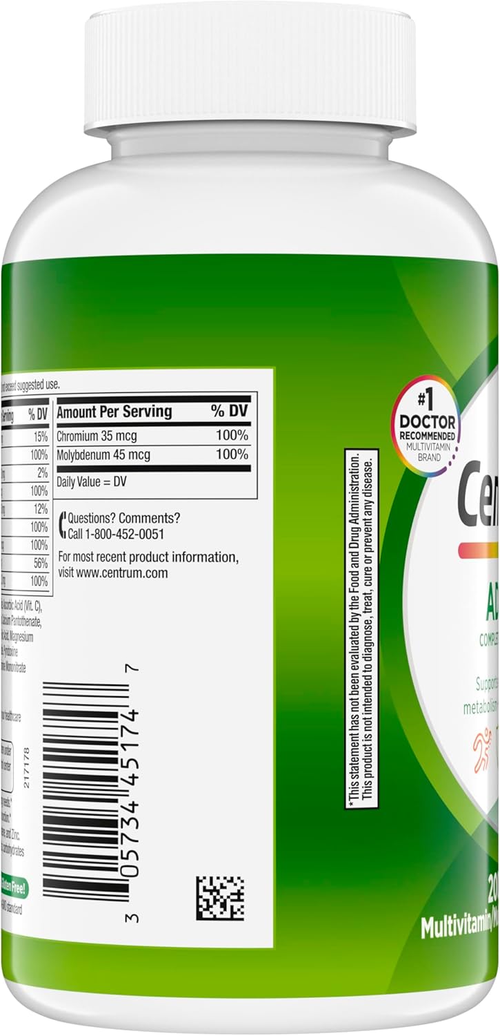 Centrum Adult Multivitamin Multimineral Tablets Antioxidants 200 Count