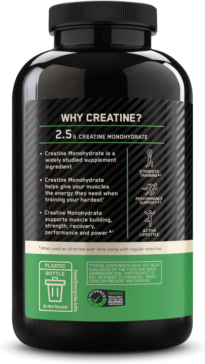 Optimum Nutrition Micronized Creatine Monohydrate Capsules 200 Count 100 Servings