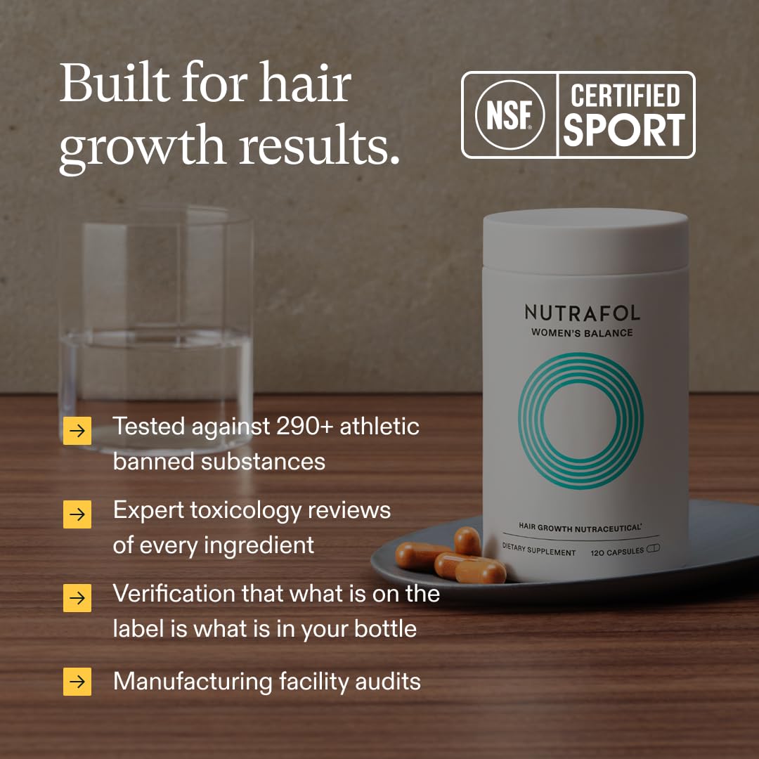 Nutrafol Women’s Balance Hair Growth Supplement Capsules 1 Month Supply
