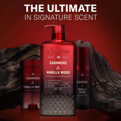 Old Spice Body Wash The Spice Alchemist Cashmere Vanilla Wood 20 oz