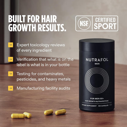 Nutrafol Men 50+ Hair Growth Supplement Capsules 1 Month Supply