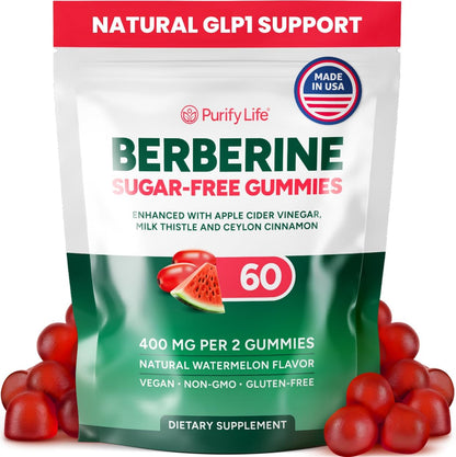 Berberine Gummies with Ceylon Cinnamon, Milk Thistle & Apple Cider Vinegar Sugar Free