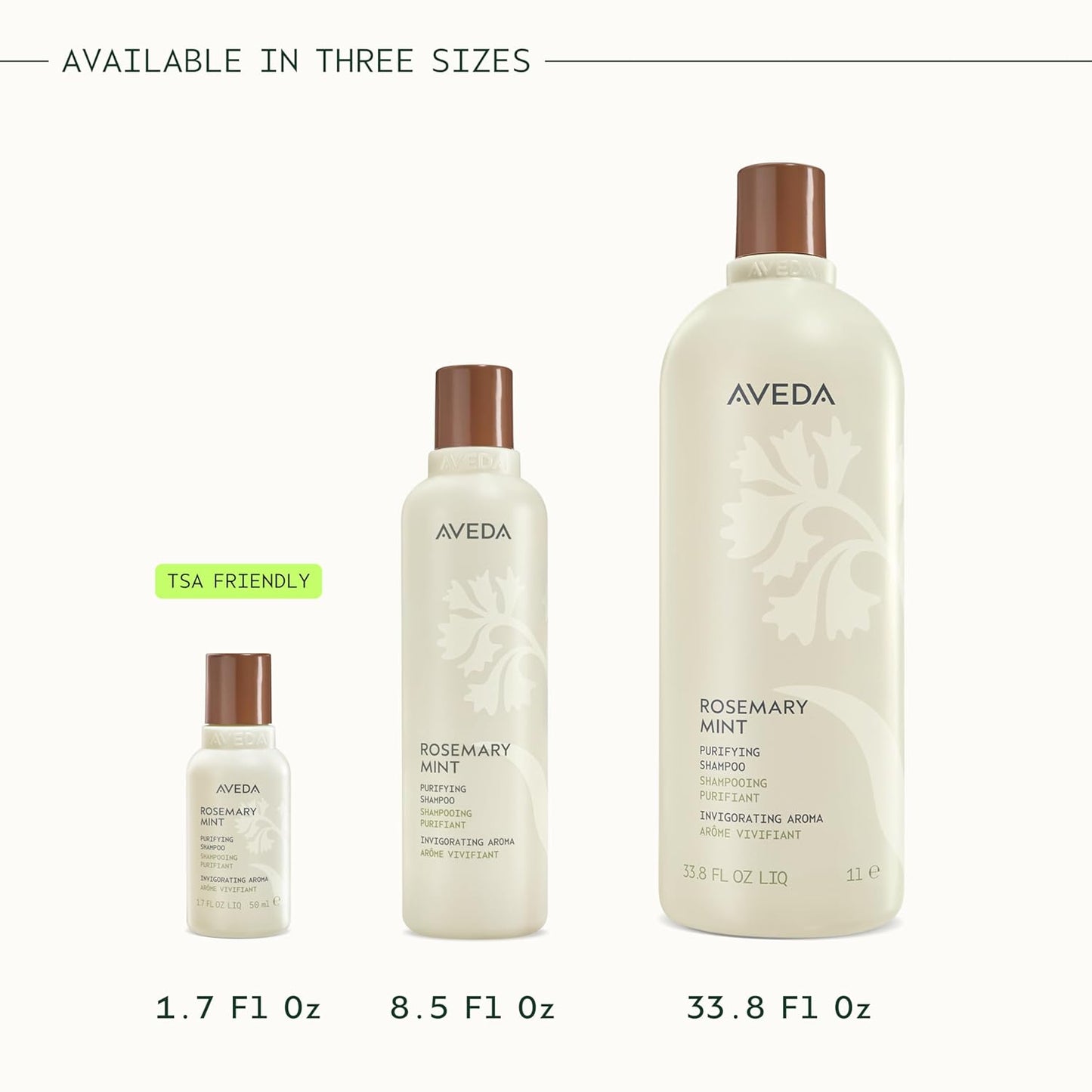 Aveda Rosemary Mint Purifying Shampoo 97% Naturally Derived