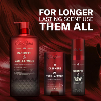 Old Spice Body Wash The Spice Alchemist Cashmere Vanilla Wood 20 oz