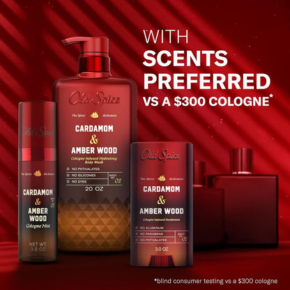 Old Spice Body Wash Cardamom Amber Wood Spice Alchemist 20 oz