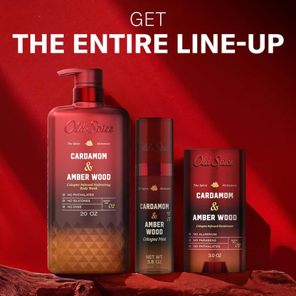 Old Spice Body Wash Cardamom Amber Wood Spice Alchemist 20 oz