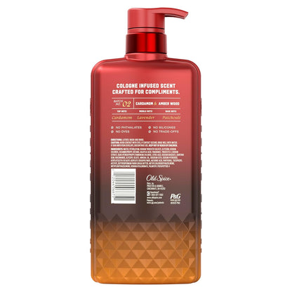 Old Spice Body Wash Cardamom Amber Wood Spice Alchemist 20 oz