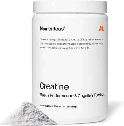 Momentous Creatine Monohydrate Powder – NSF Certified, 5 g per Serving, 90 Servings