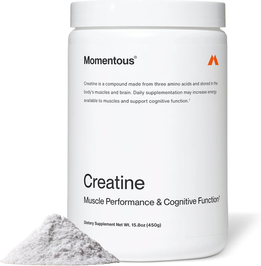 Momentous Creatine Monohydrate Powder – NSF Certified, 5 g per Serving, 90 Servings
