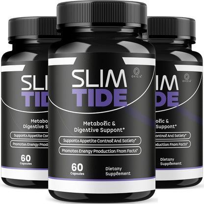 Slim Tide Advanced Weight Management Supplement Capsules 3 Pack 180 Count