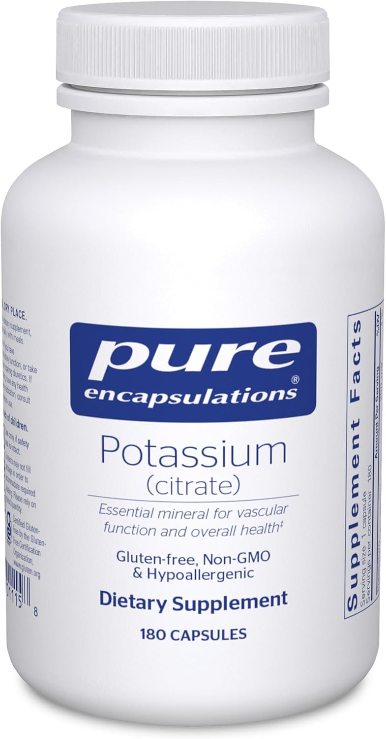 Pure Encapsulations Potassium Citrate (180 Capsules)