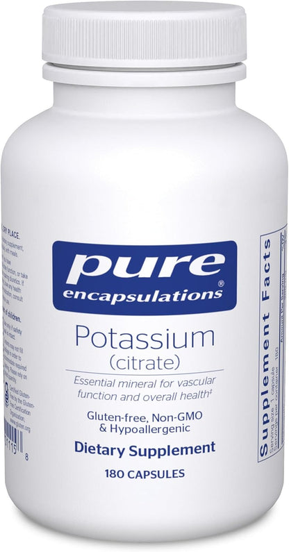 Pure Encapsulations Potassium Citrate (180 Capsules)
