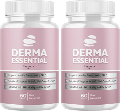 Derma Essentials Health & Wellness Supplement Capsules 2 Pack 120 Count