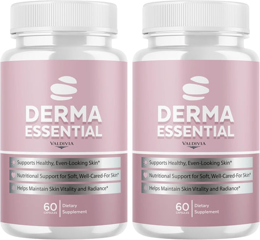 Derma Essentials Health & Wellness Supplement Capsules 2 Pack 120 Count