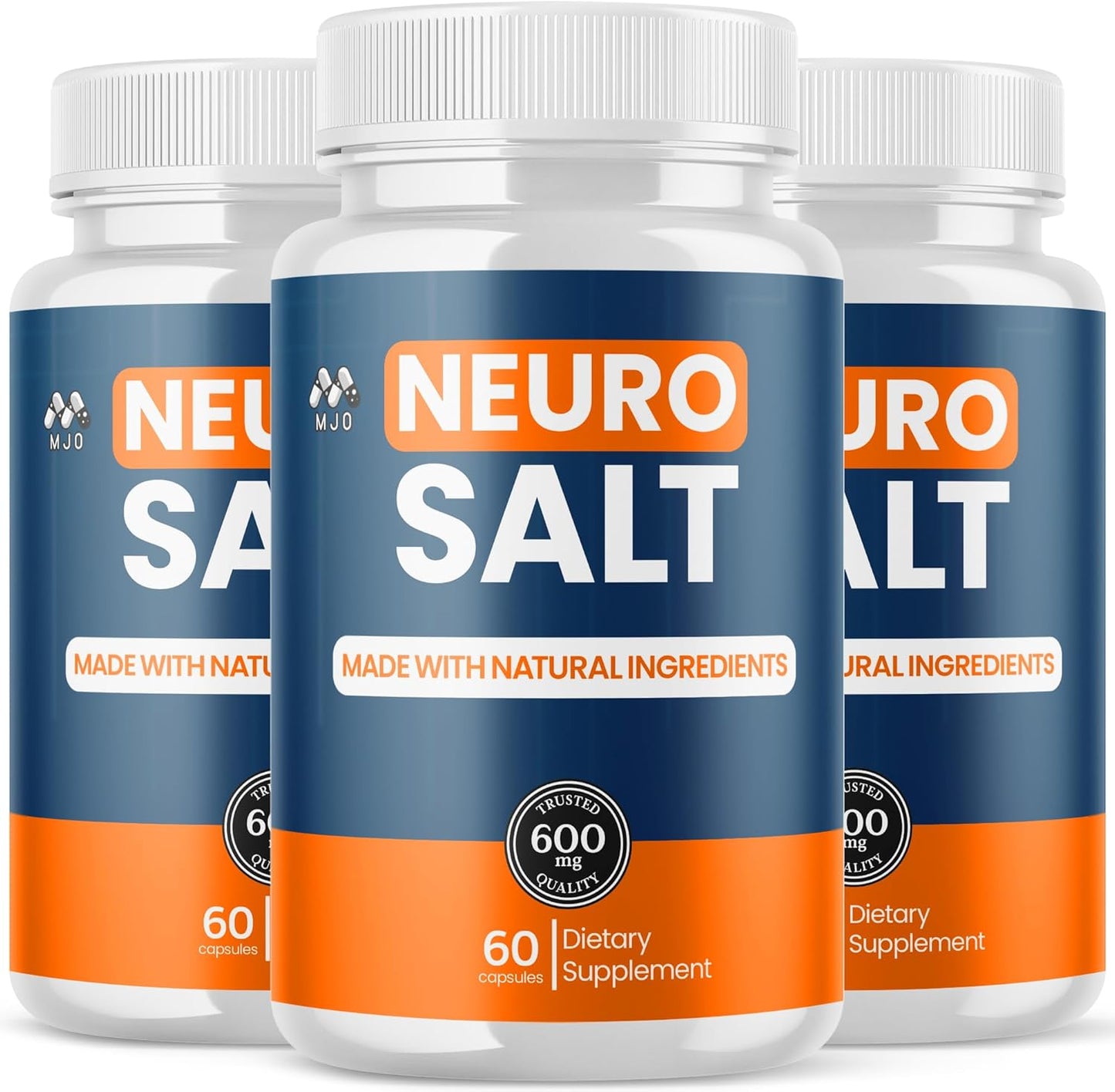 Neuro Salt Supplement Capsules with Natural Ingredients & Multivitamins 180 Capsules (3 Pack)