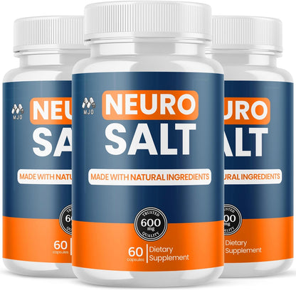 Neuro Salt Supplement Capsules with Natural Ingredients & Multivitamins 180 Capsules (3 Pack)