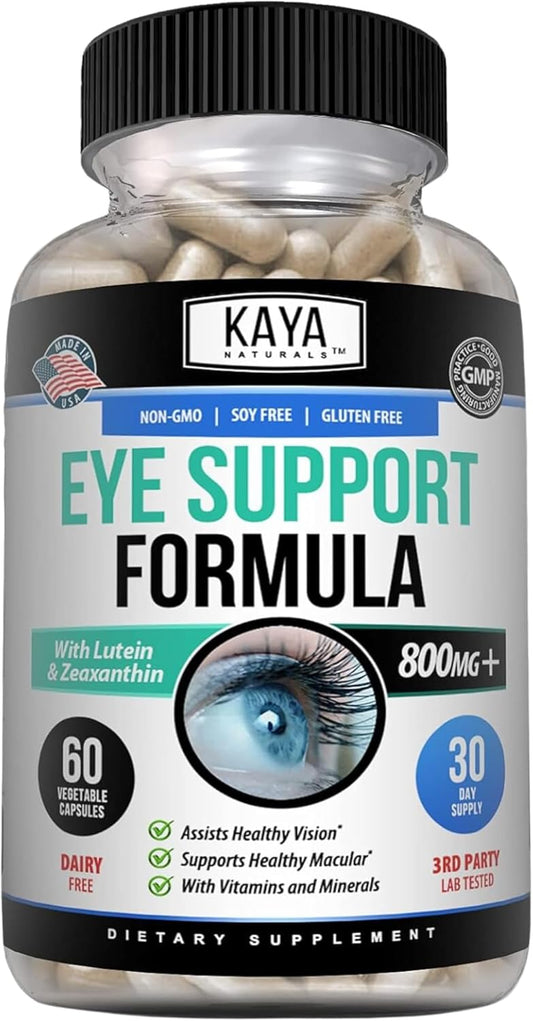 Kaya Naturals Eye Health Supplement Lutein & Zeaxanthin 800 mg 60 Capsules