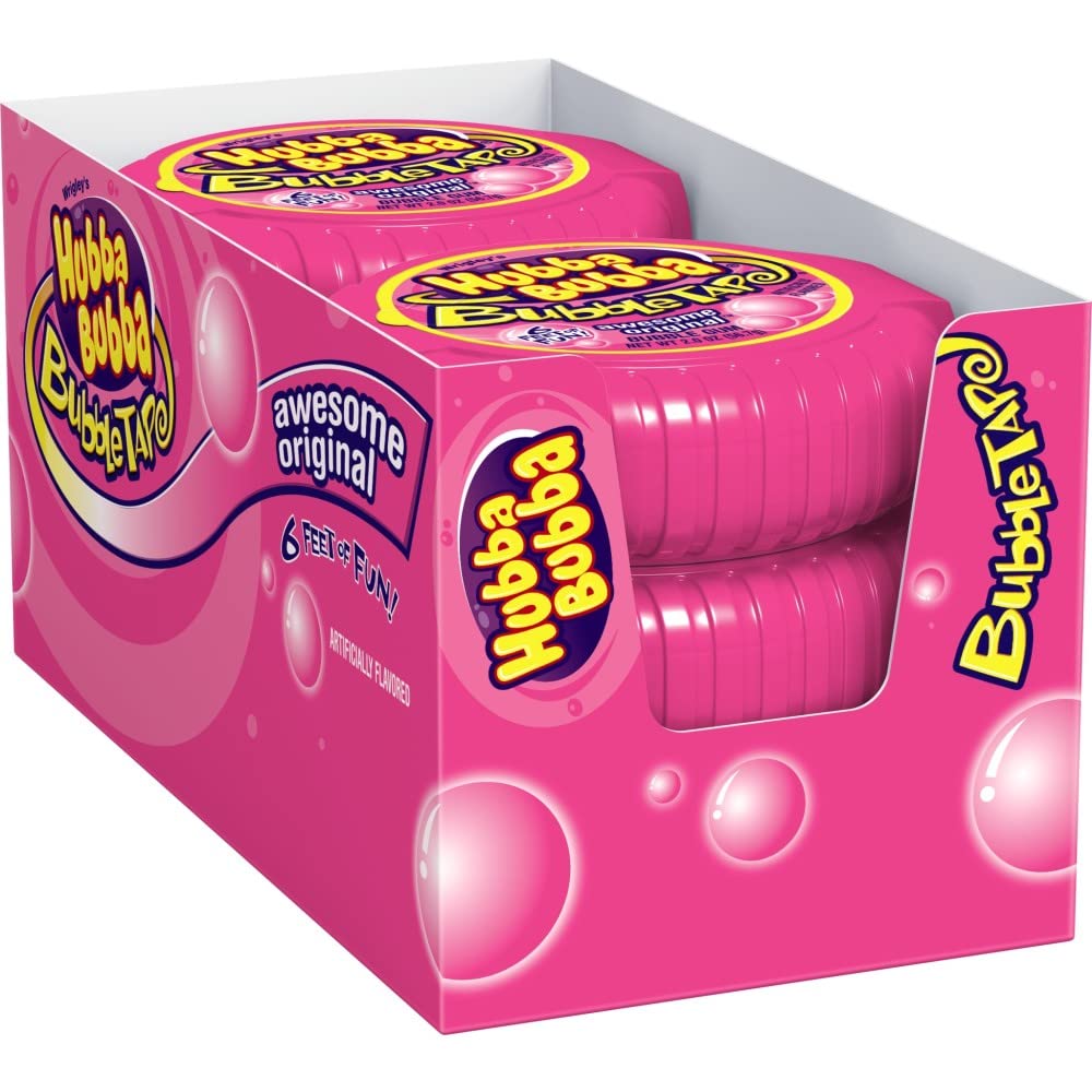 Hubba Bubba Original Bubble Gum Tape 2 oz 6 Pack