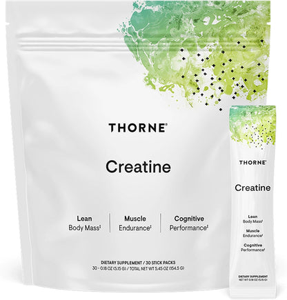 THORNE Micronized Creatine Monohydrate Powder Unflavored 30 Servings
