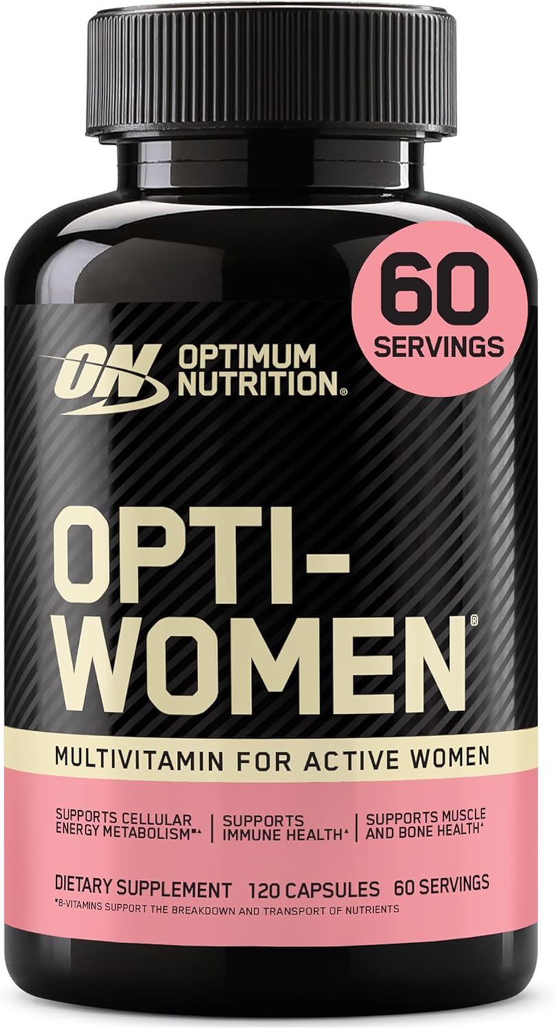 Optimum Nutrition Opti-Women Multivitamin Capsules with Vitamin C, Vitamin D and Zinc 120 Count