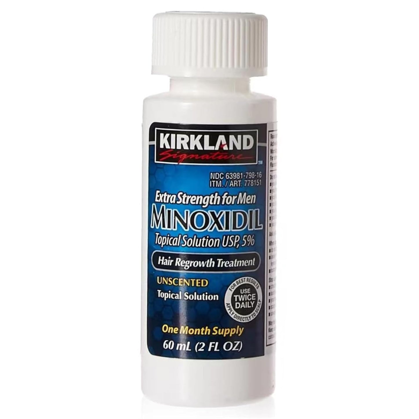 Kirkland Signature Minoxidil 5% Topical Solution for Men 1 Month Supply