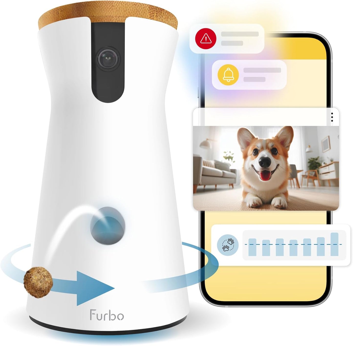 Furbo 360 Dog Camera with Treat Toss and Two Way Audio