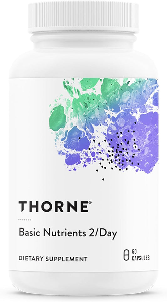 THORNE Basic Nutrients 2/Day Multivitamin Bioavailable Formula 60 Capsules