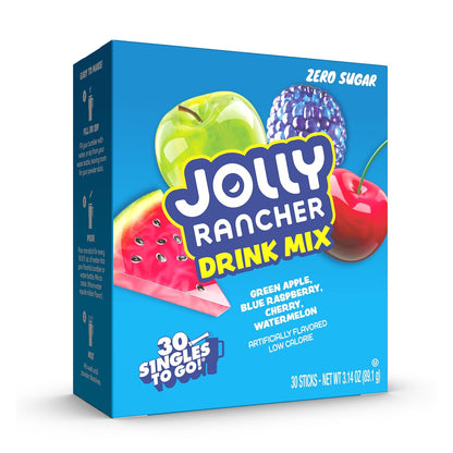 Jolly Rancher Singles To Go Variety Pack Zero Sugar Drink Mix 30 Servings