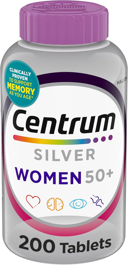 Centrum Silver Women 50+ Multivitamin Vitamin D3 B Complex 200 Count