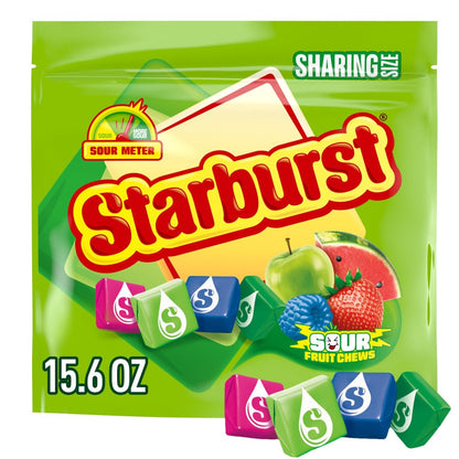 STARBURST Sour Fruit Chews Candy 15.6 oz Sharing Size Bag